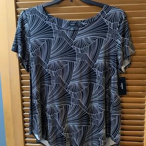 Alfani Essential Tee Black Soft Scaffold 1X